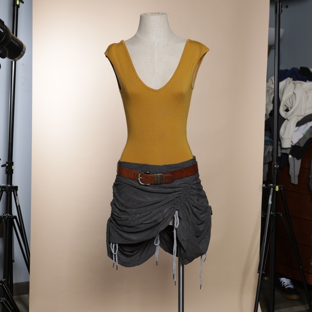 Comme des garçons style upcycled skirt similar to the 1990s runway show